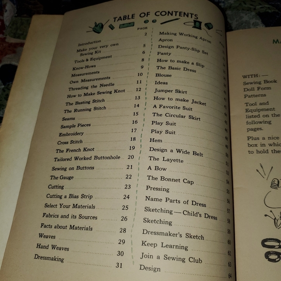 Soft Cover Vtg Picture Sewing Book for Children 8-12 - Picture 4 of 8